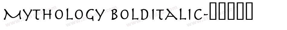 Mythology BoldItalic字体转换
